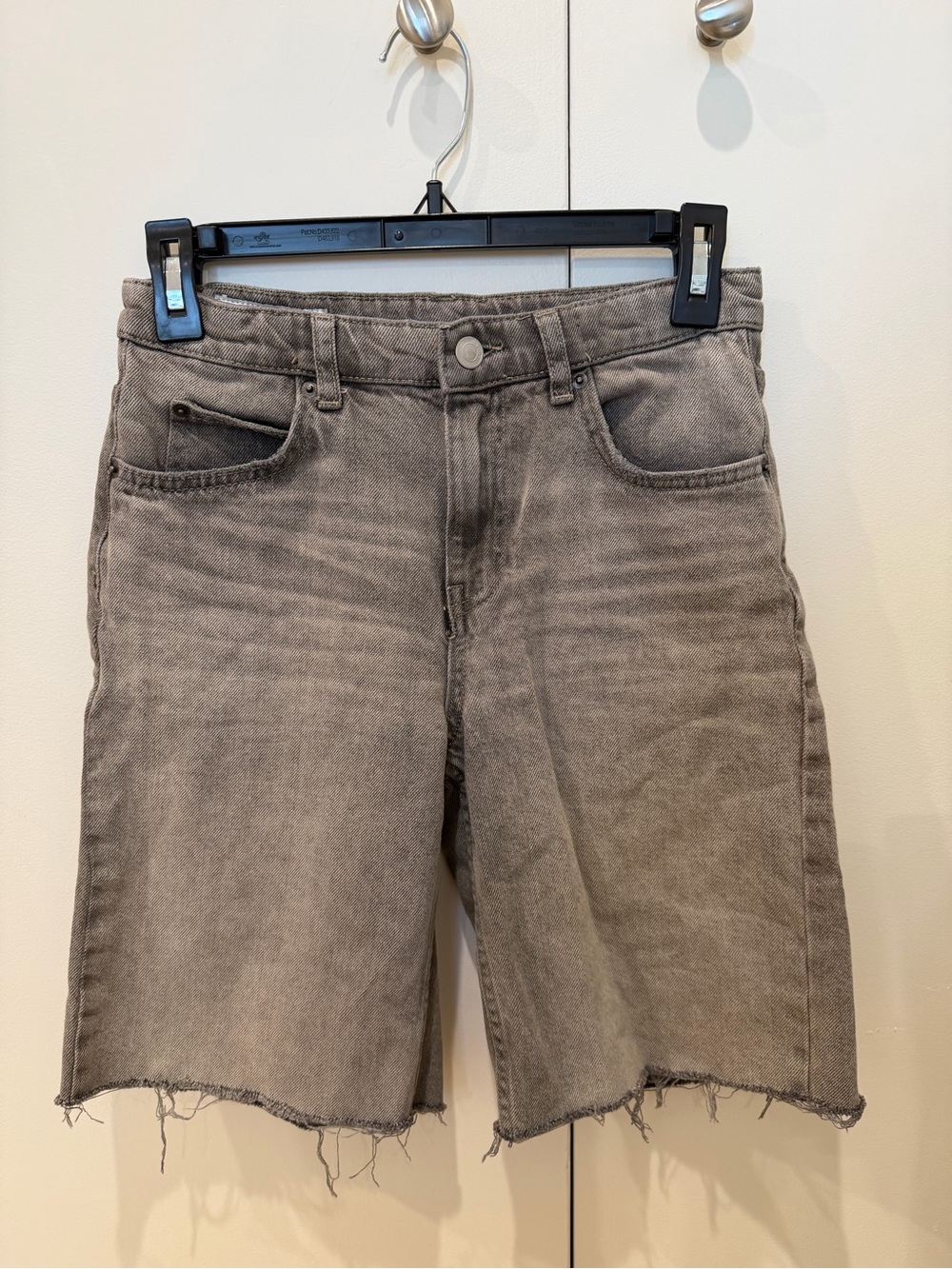 Zara kids Washed Gray Denim Cutoff Shorts